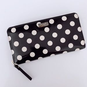 Long Kate Spade Polka Dot Wallet